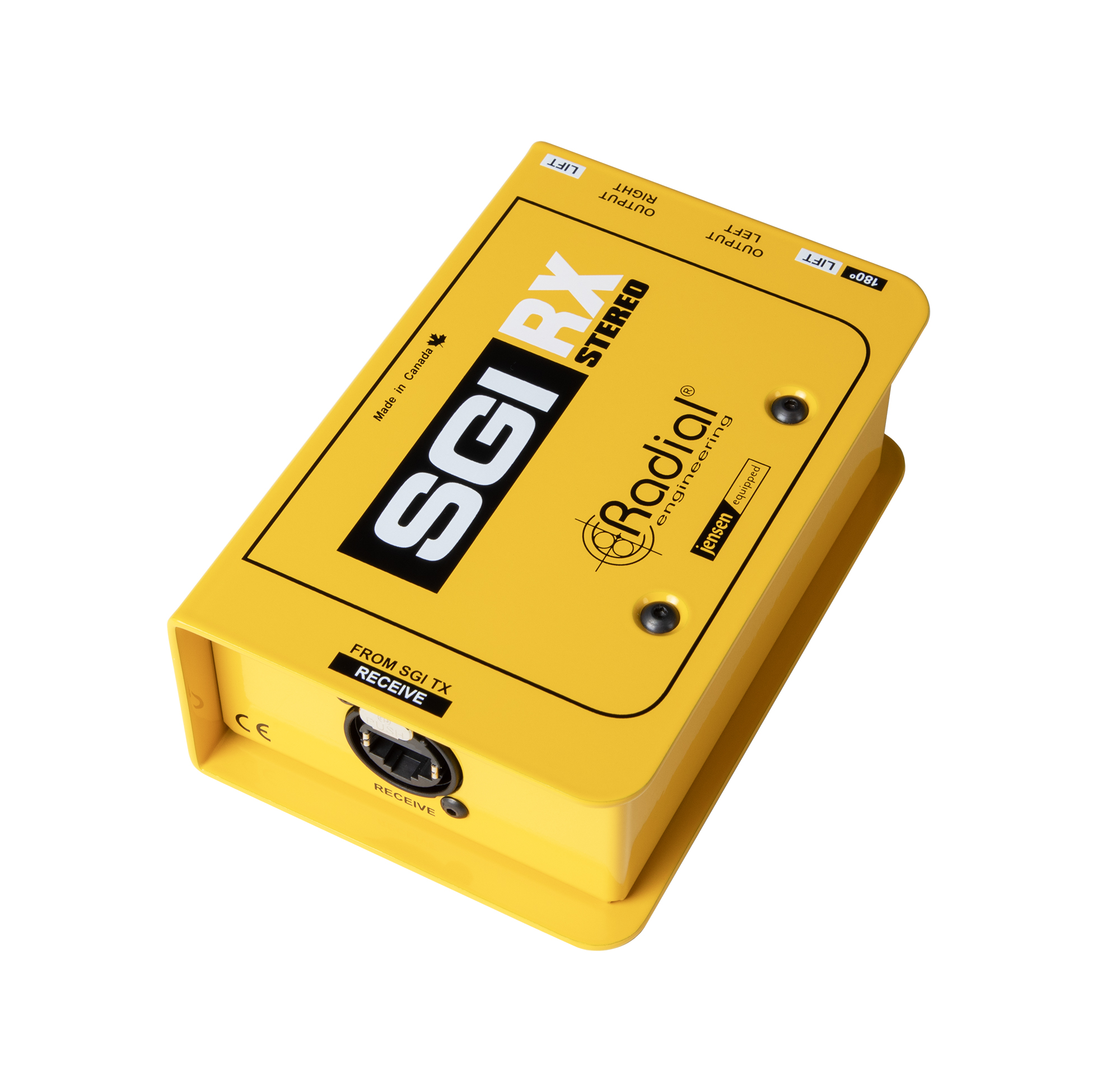 SGI stereo line driver receiver unit on white